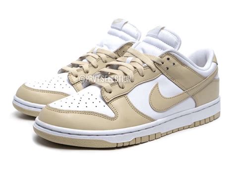 nike dunk team gold and white